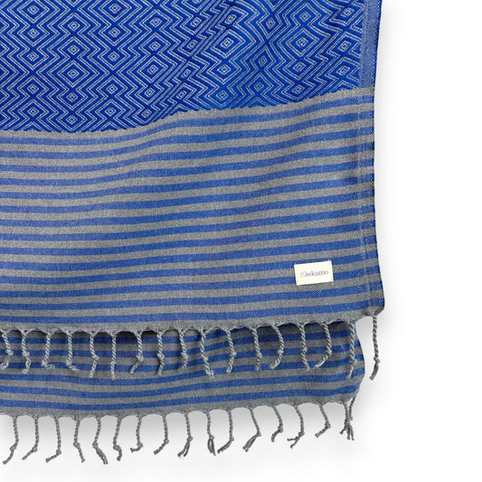 Eye of the Tiger 'NoSand' Blanket in Cobalt Blue (Large)