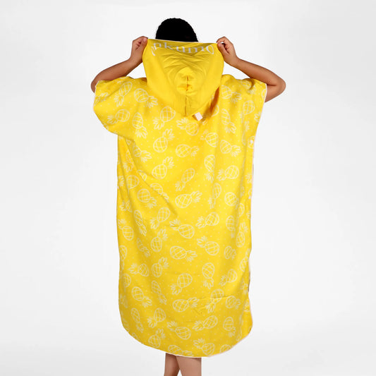 Pineapple Hooded Poncho