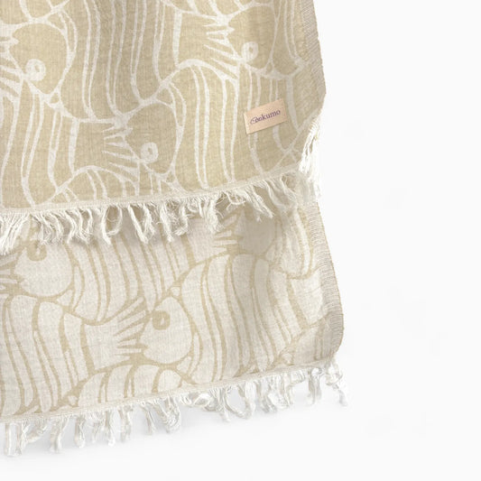 The Upside Down Fish Cotton Towel