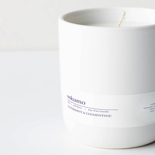 Watermint & Clementine - Soy Wax Scented Candle