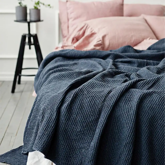 King Linen Waffle Blanket