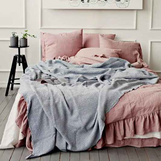 King Linen Waffle Blanket