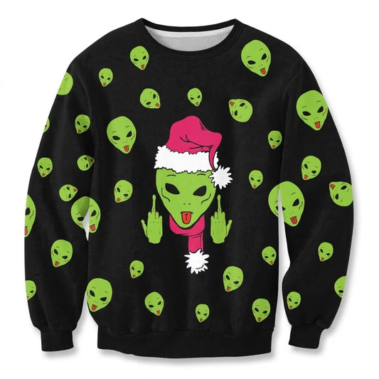 The Mean Green Alien Sweater
