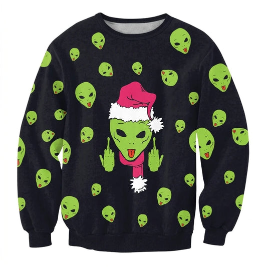 The Mean Green Alien Sweater