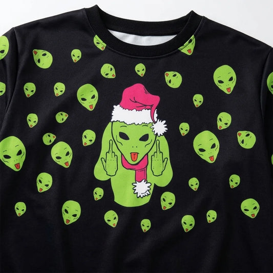 The Mean Green Alien Sweater