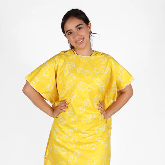 Pineapple Hooded Poncho